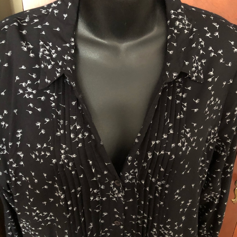 Motherhood Maternity Top size L black print - Picture 7 of 10